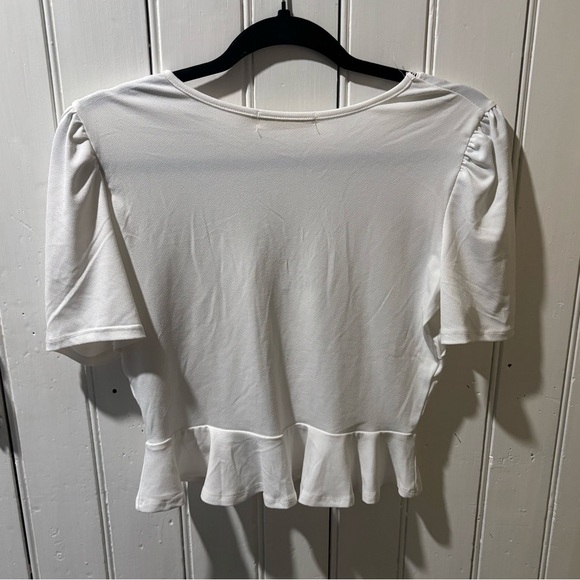 White Corset Style T-shirt - Picture 4 of 5